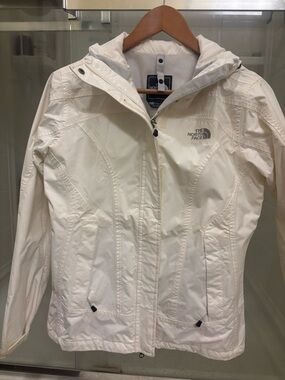 The North Face Women's Off-White Hooded Ski Jacket XS